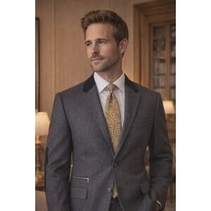 Robert Talbott Silk Paisley Tie Made USA EUC